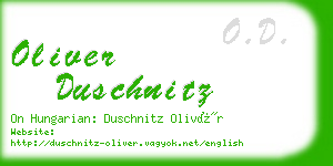 oliver duschnitz business card